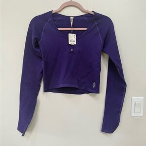 FP Movement by Free People Purple Crop Top